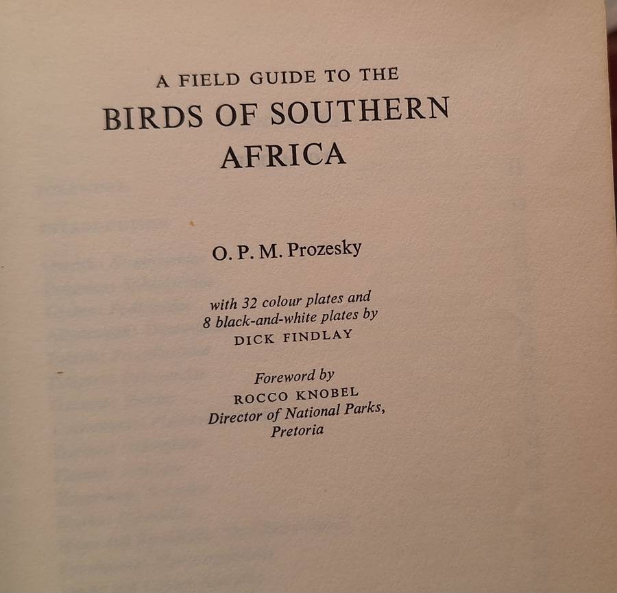 Birds of Southern Africa by O P M Prozesky Hardcover 1970