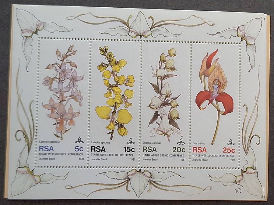 South Africa 1981 10th World Orchid Conference 1 Mint Miniature Sheet