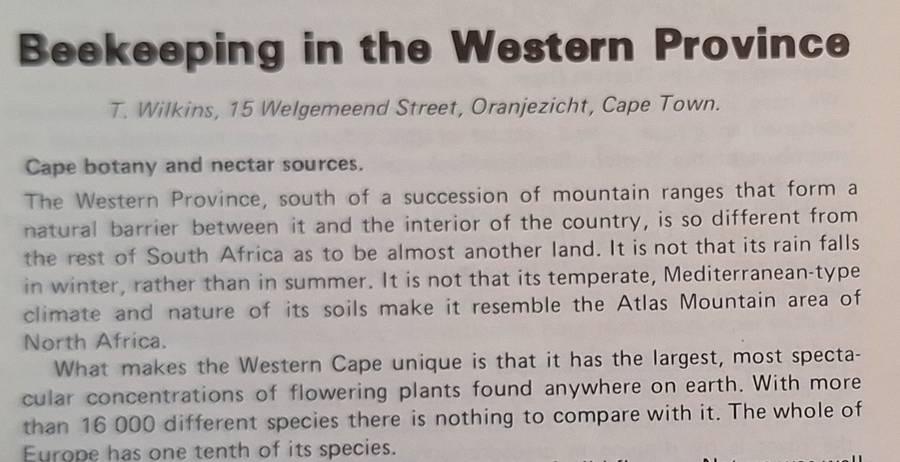 South African Bee Journal / Byetydskrif 1983 Vol 55 No. 1