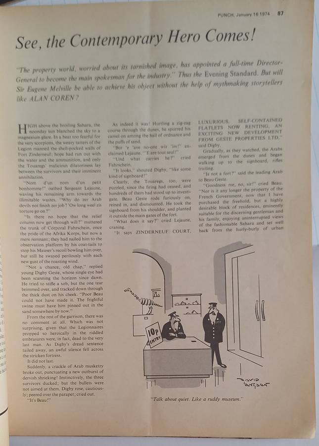 Punch Magazine 16-22 January 1974: A World without Telly