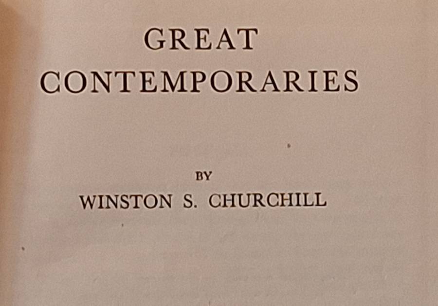 Great Contemporaries by Winston S Churchill Hardcover