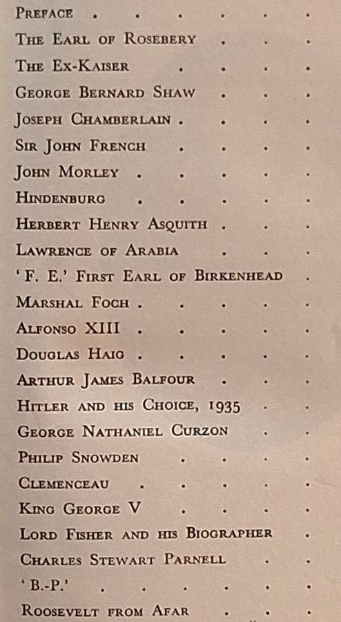 Great Contemporaries by Winston S Churchill Hardcover