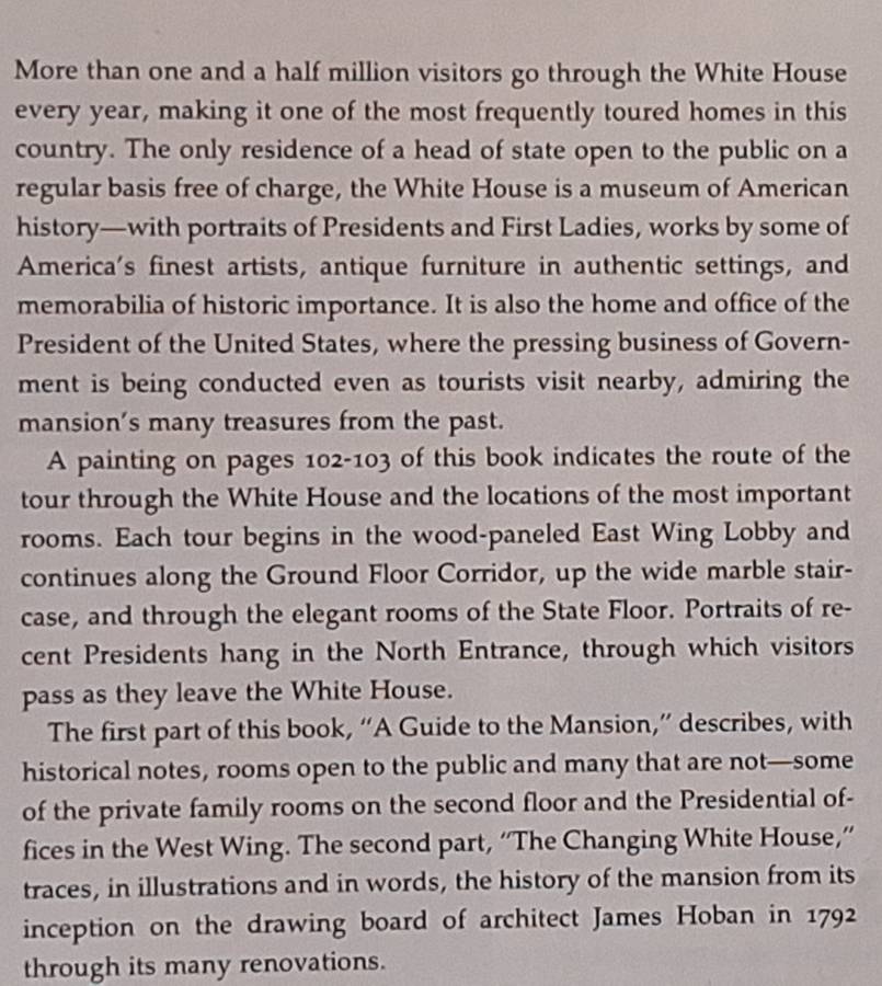 The White House: An Historic Guide Paperback 1982 Fifteenth Edition