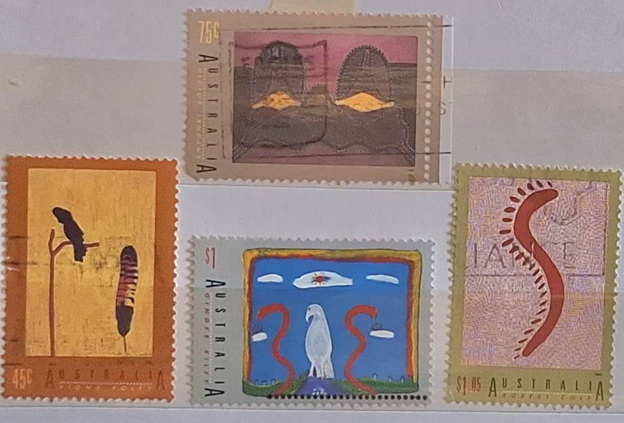 Australia 1993 Aboriginal Art Set of 4 Used Hinged stamps