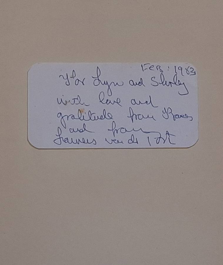 Yet Being Someone Other by Laurens Van Der Post Hardcover 1983 Fourth Impression Signed copy