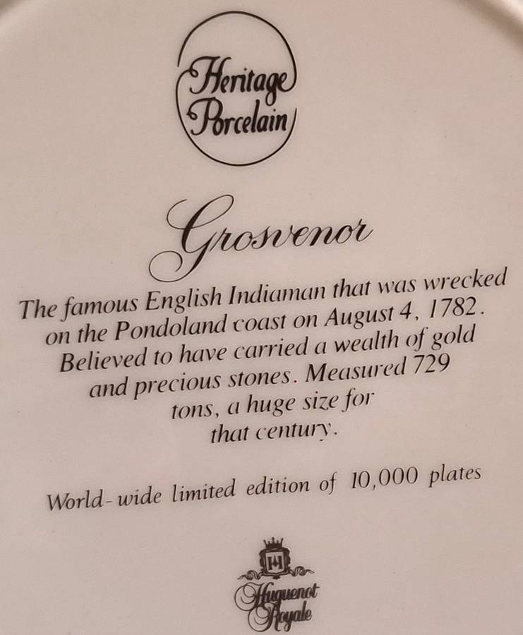 Heritage Porcelain Limited Edition Plate of Grosvenor