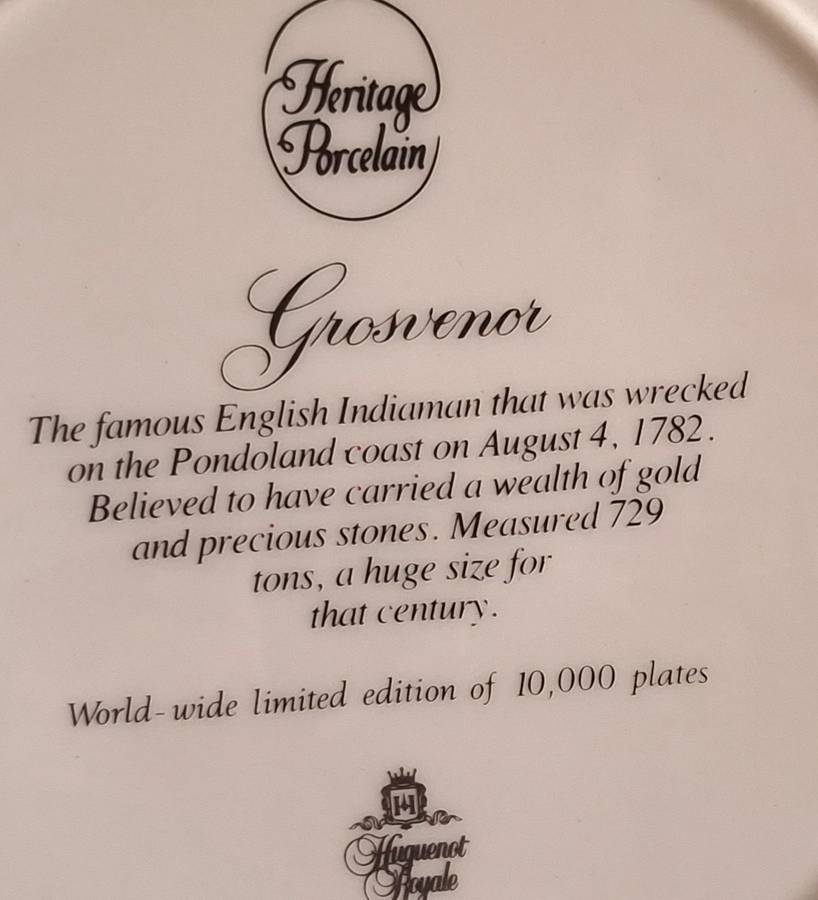 Heritage Porcelain Limited Edition Plate of Grosvenor
