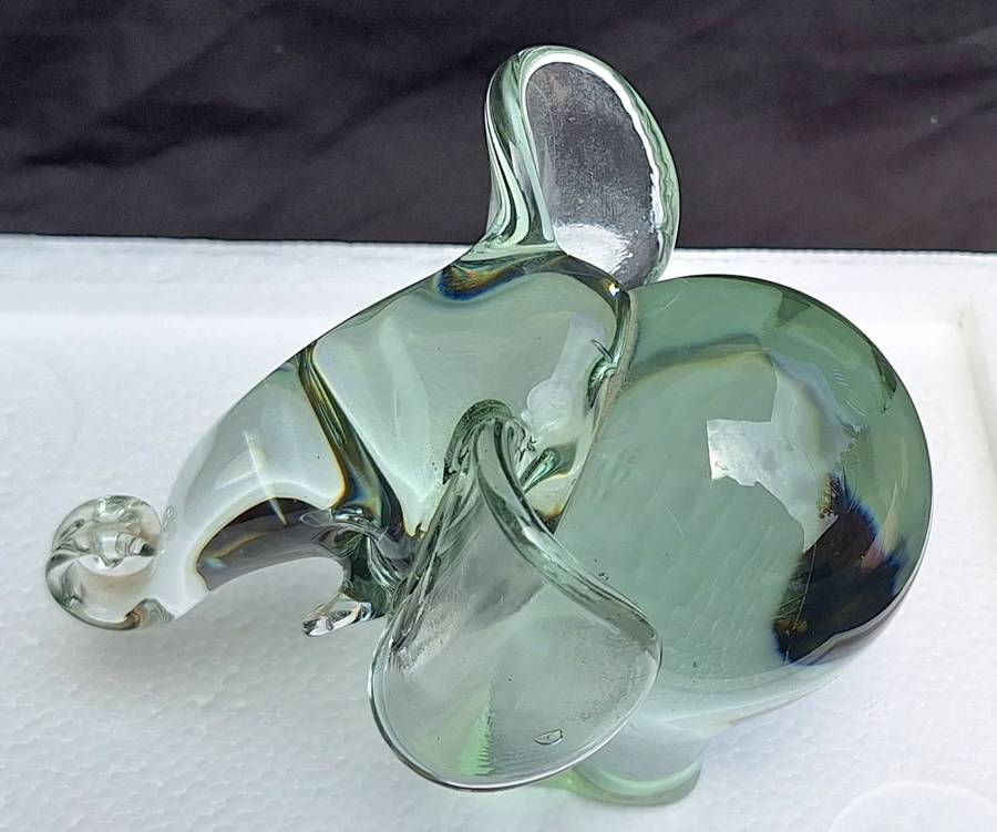 Clear Glass Elephant