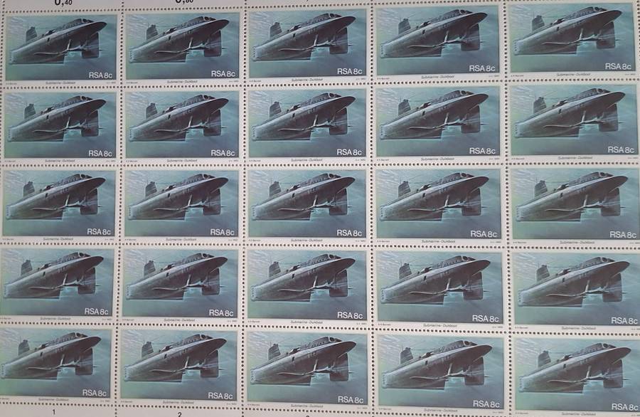 RSA 1982 8c Full Mint Sheet of 25 stamps