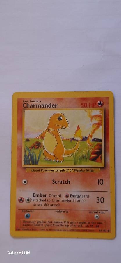 Pokemon Trading Cards Charmander 46/102