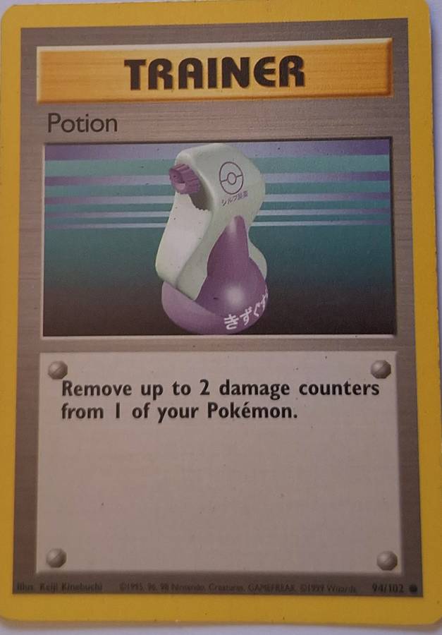 Vintage Pokemon Trainer Potion 94/102