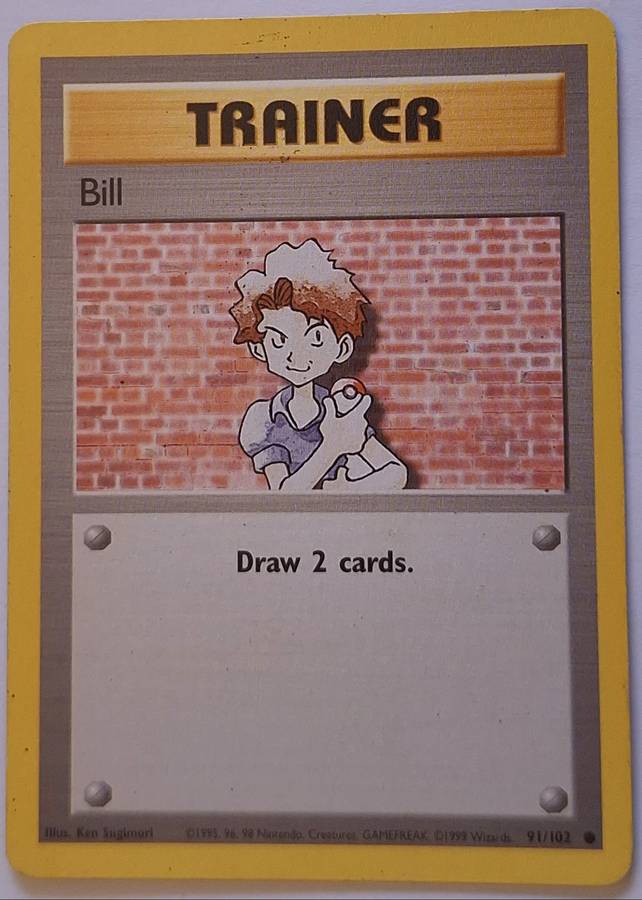 Vintage Pokemon Trainer Energy Bill 91/102