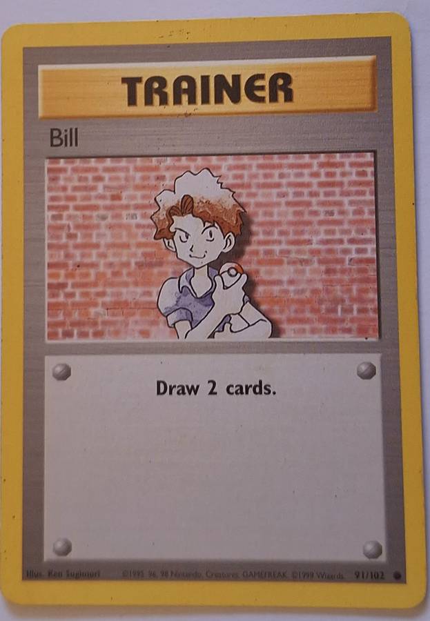 Vintage Pokemon Trainer Energy Bill 91/102