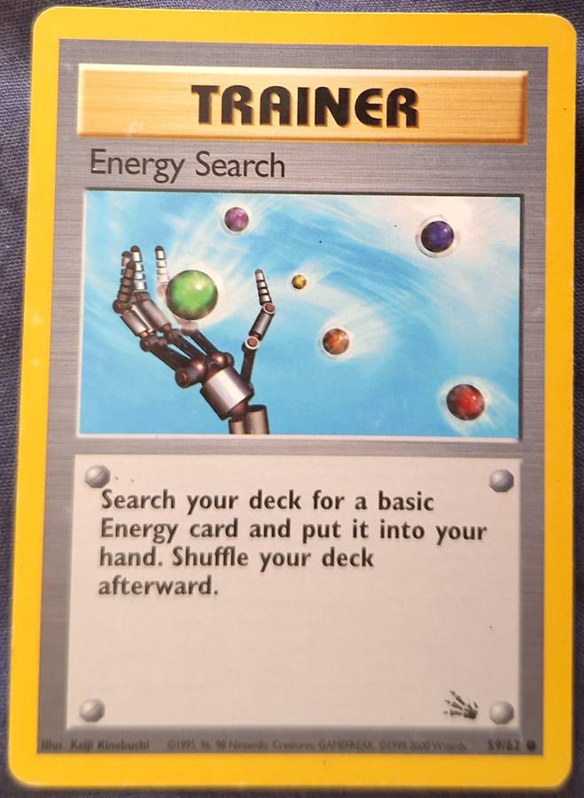 Pokemon Trading Cards Trainer Energy Search 59/62