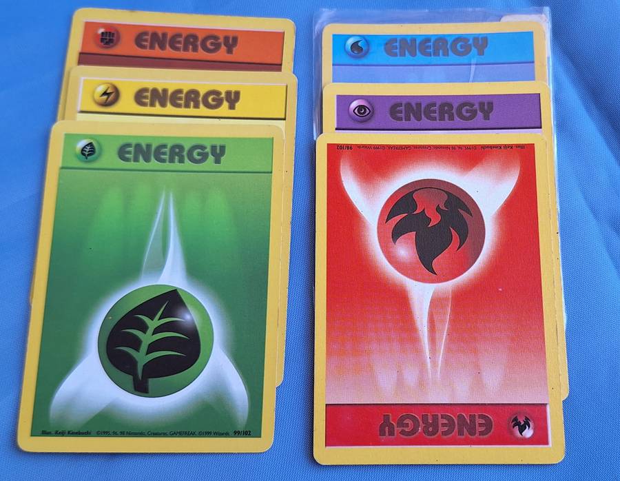 Pokémon 6 Energy cards