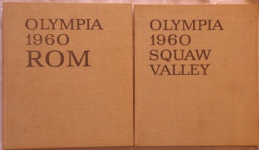 Olympia 1960 Sommerspiele in Rom and Winterspiele in Squaw Valley 2 Hardcover books