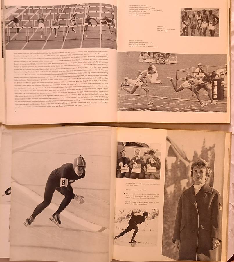 Olympia 1960 Sommerspiele in Rom and Winterspiele in Squaw Valley 2 Hardcover books