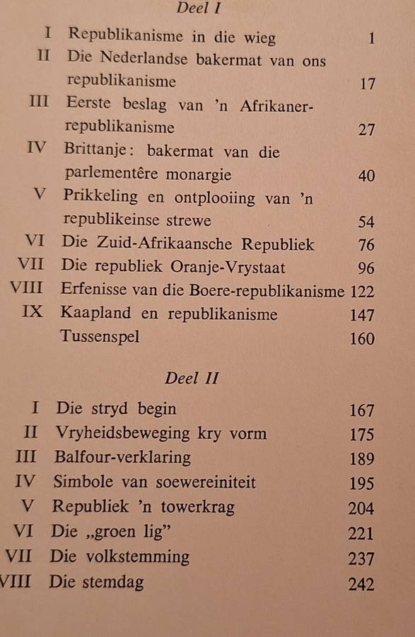 Republieke en Republikeine deur M C E van Schoor en Jan J van Rooyen Hardeband 1960