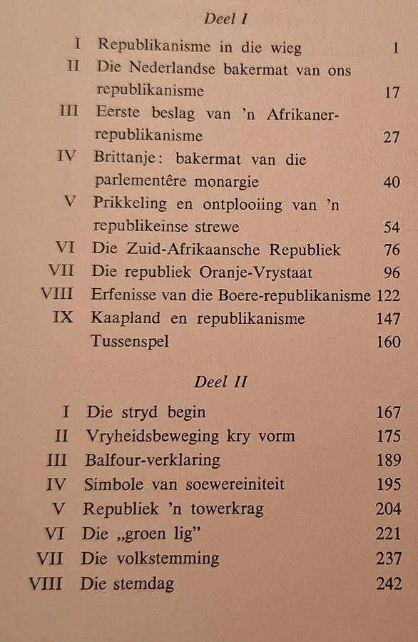 Republieke en Republikeine deur M C E van Schoor en Jan J van Rooyen Hardeband 1960