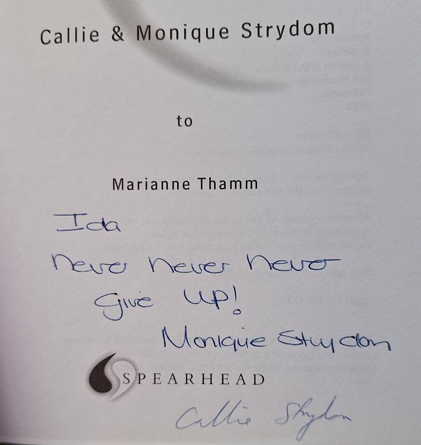 Shooting the Moon by Callie and Monique Strydom with Marianne Thamm Paperback Signed