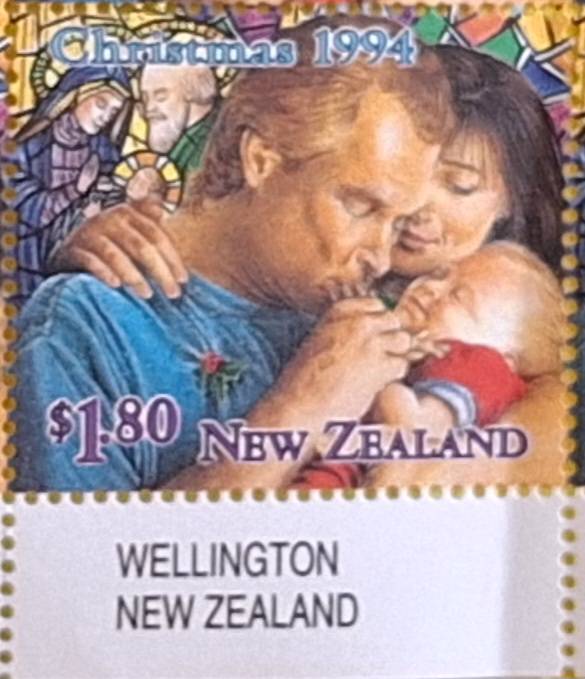 New Zealand 1994 Christmas $1.80 Family Block of 8 Mint stamps