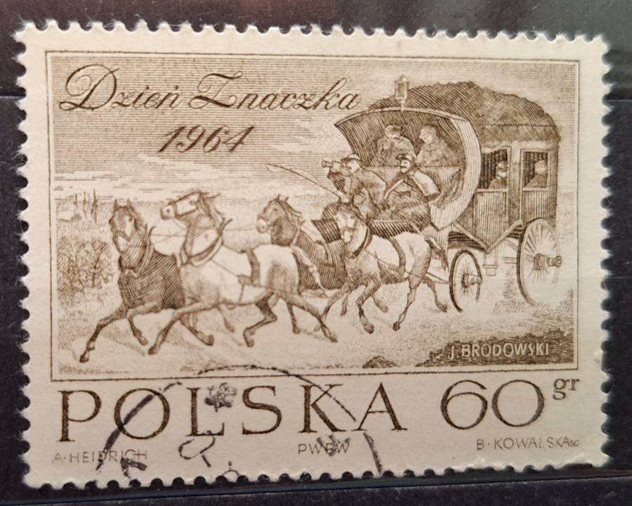 Poland 1964 Stamp Day 1 Cancelled stamp