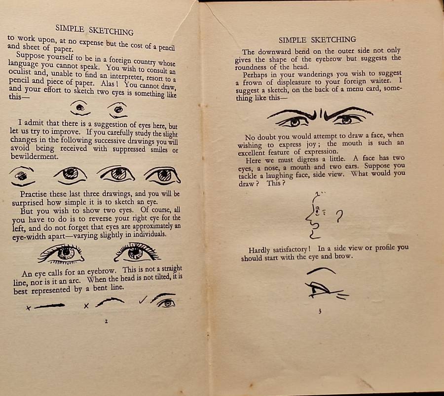 Simple Sketching by L A Doust Hardcover 1933