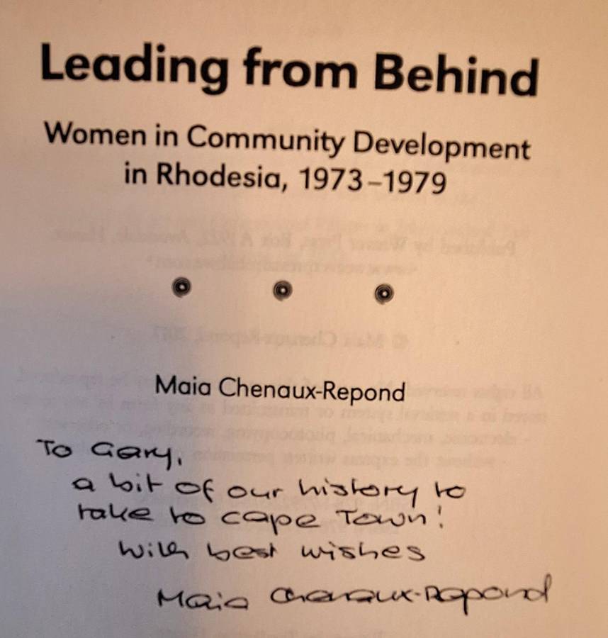 Leading from Behind by Maia Chenaux-Repond Paperback SIGNED