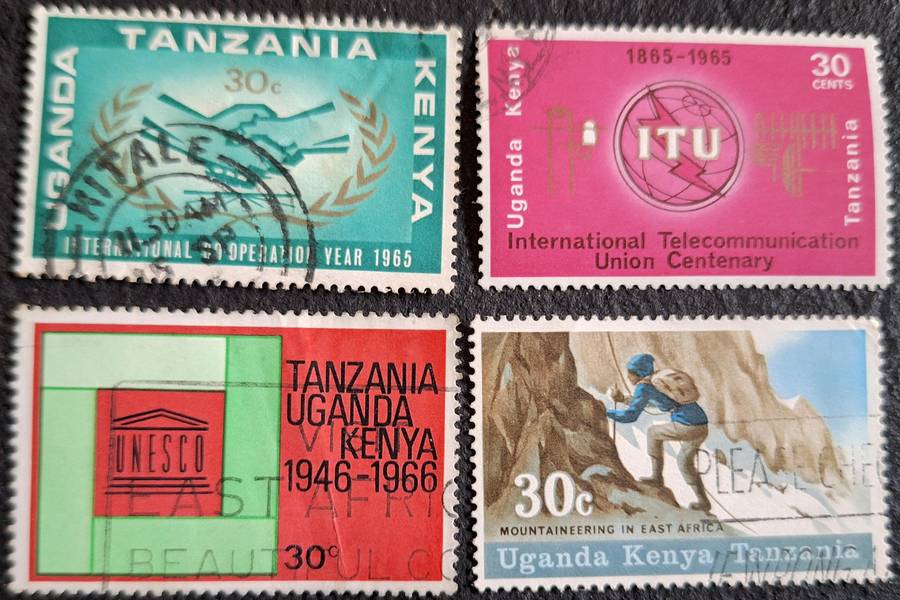 KUT Mixed Lot of 4 Used stamps