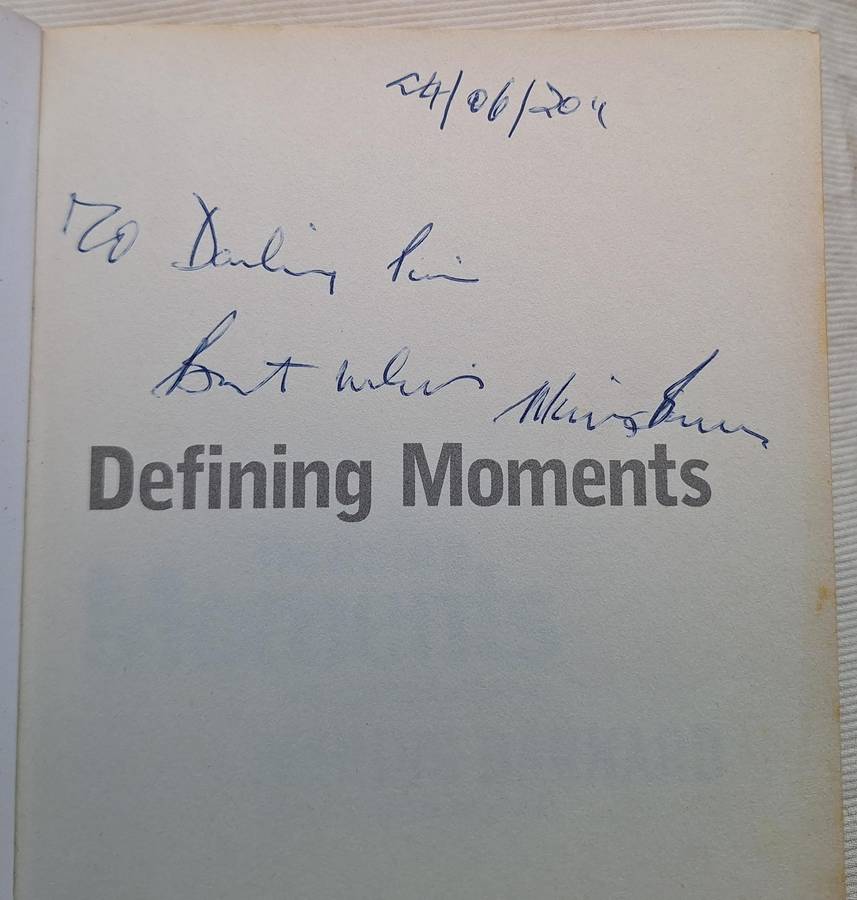 Defining Moments by Marius Barnard Paperback Autobiography with Simon Norval SIGNED