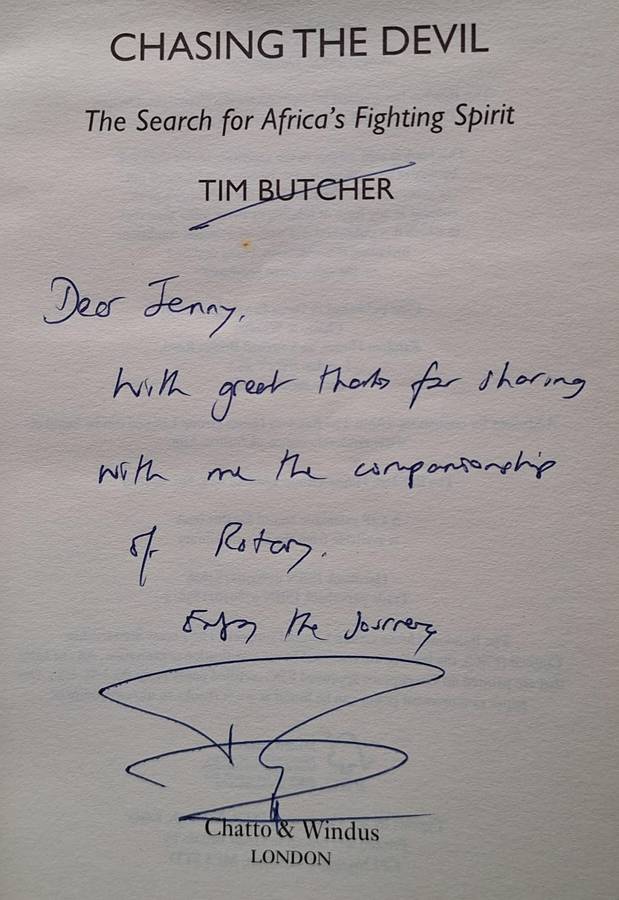 Chasing the Devil: The Search for Africa's Fighting Spirit by Tim Butcher Paperback SIGNED
