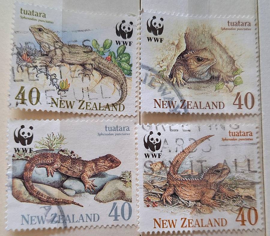 New Zealand 1991 The Tuatara  Set of 4 Used stamps