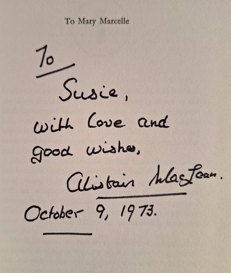 The Way to Dusty Death by Alistair Maclean Hardcover 1973 SIGNED