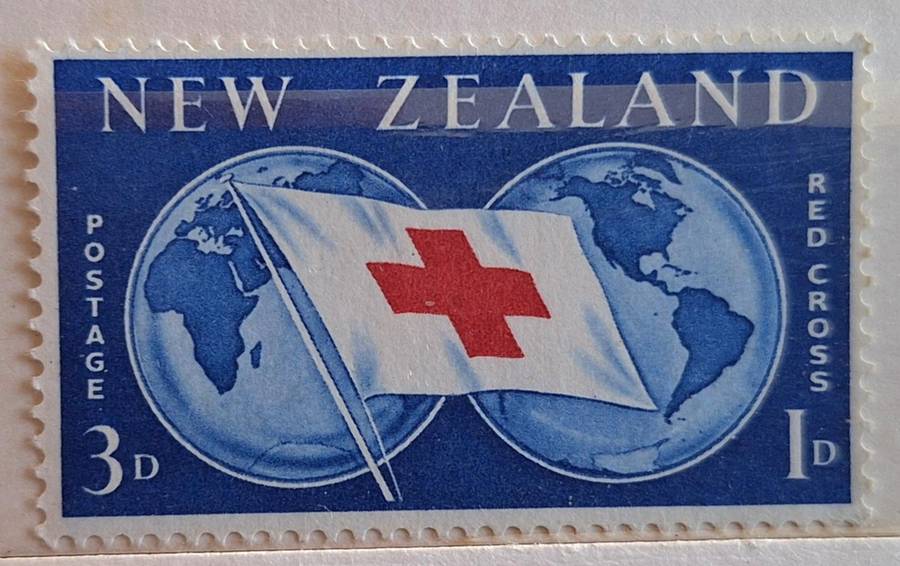 New Zealand 1959 Red Cross 1 Unused Hinged stamp