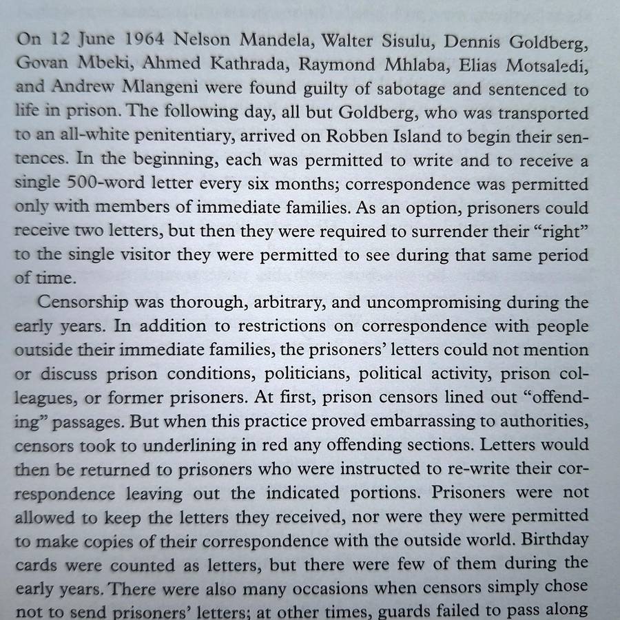Letters From Robben Island, A selection of Ahmed Kathrada`s Prison Correspondence 1964-1989, SIGNED