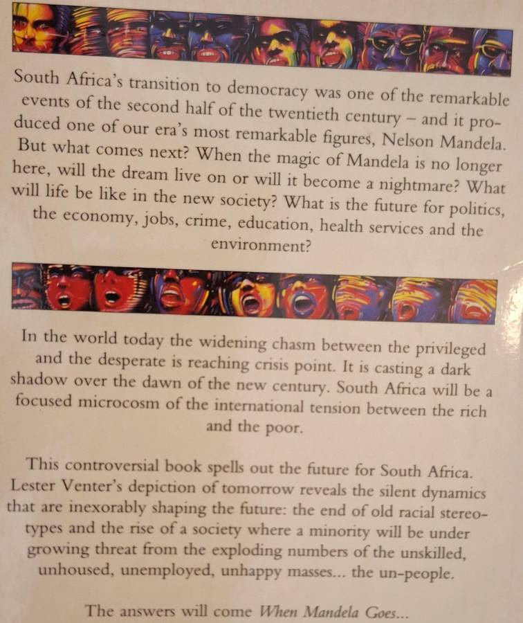 When Mandela Goes by Lester Venter Paperback AUTHOR INSCRIBED