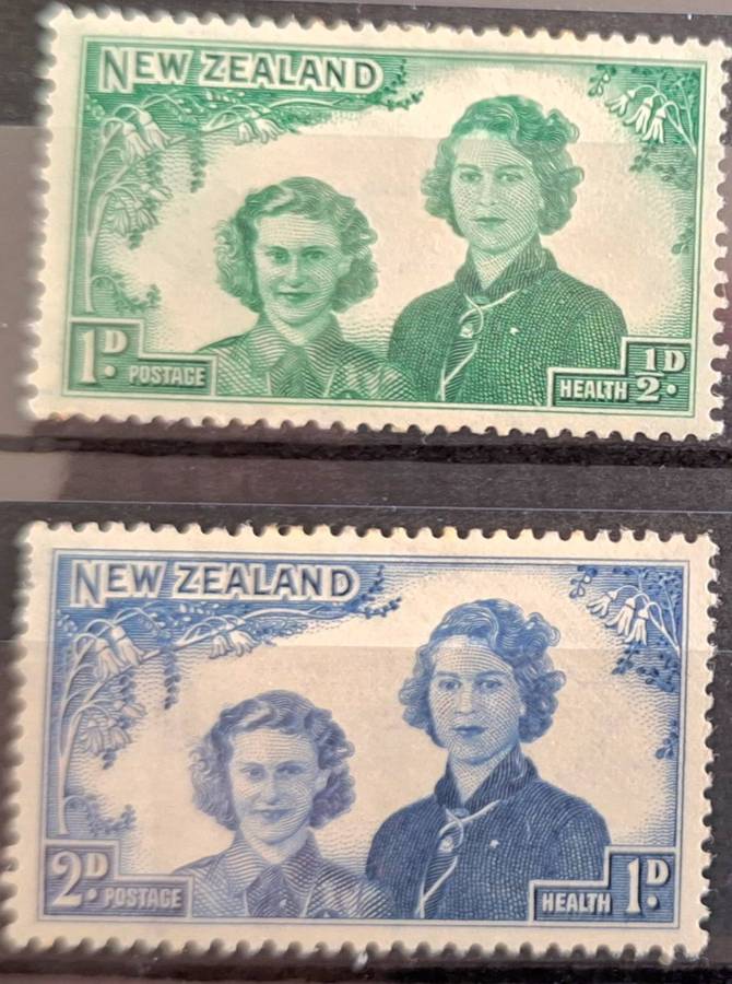 New Zealand 1944 Health Issue Set of 2 Unused Hinged stamps