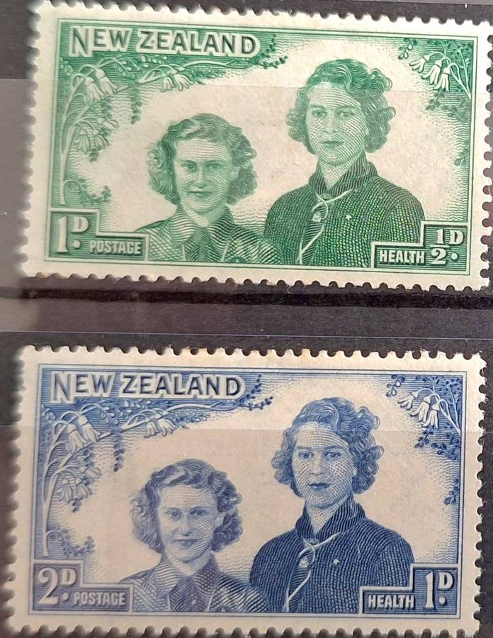 New Zealand 1944 Health Issue Set of 2 Unused Hinged stamps