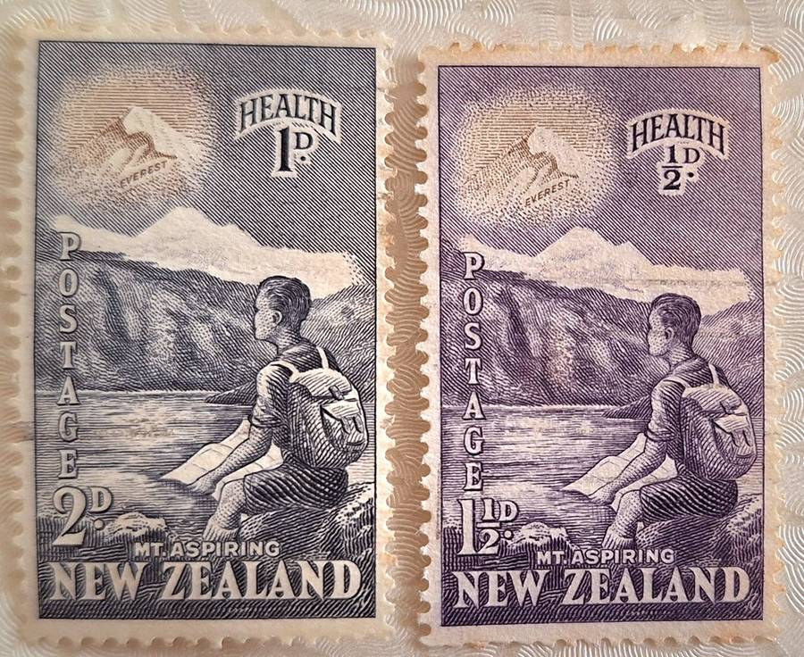 New Zealand 1954 Health Issue Set of 2 Used Hinged stamps