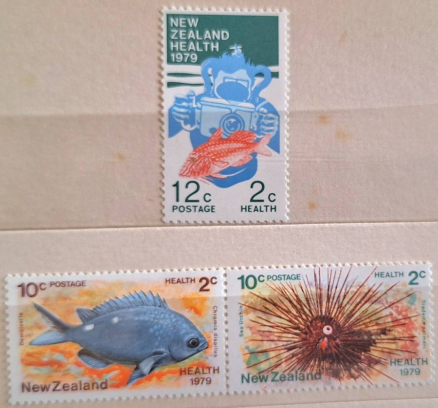 New Zealand 1979 Health Issue Set of 3 Mint Joined Pair and Single stamp