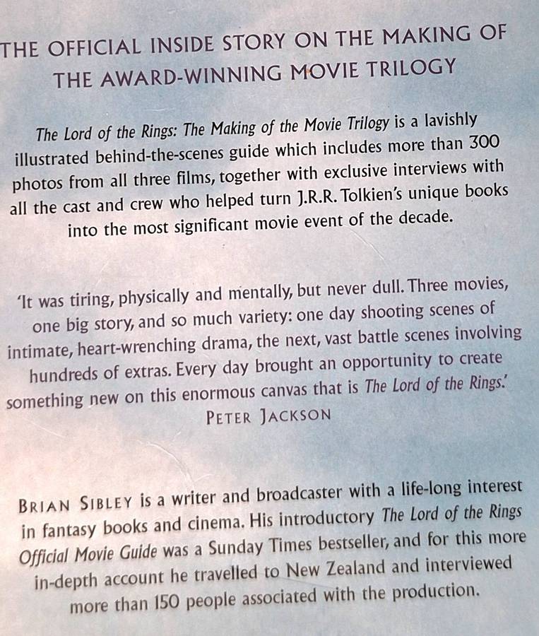 The Lord of the Rings. The Making of the Movie Trilogy by Brian Siley Paperback
