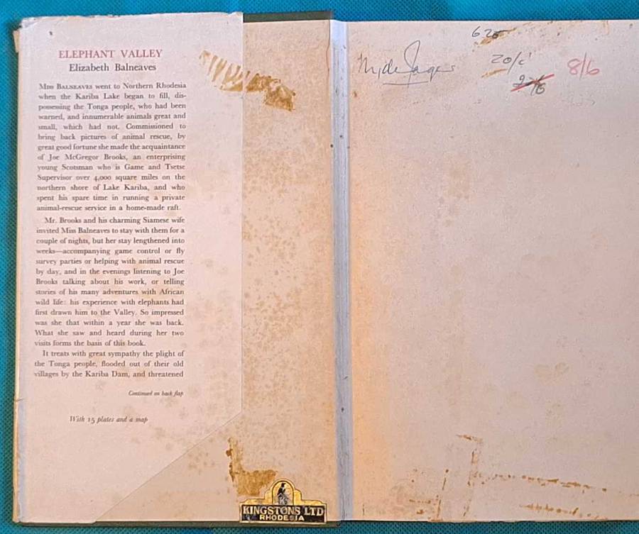 Elephant Valley by Elizabeth Balneaves  Hardcover 1962