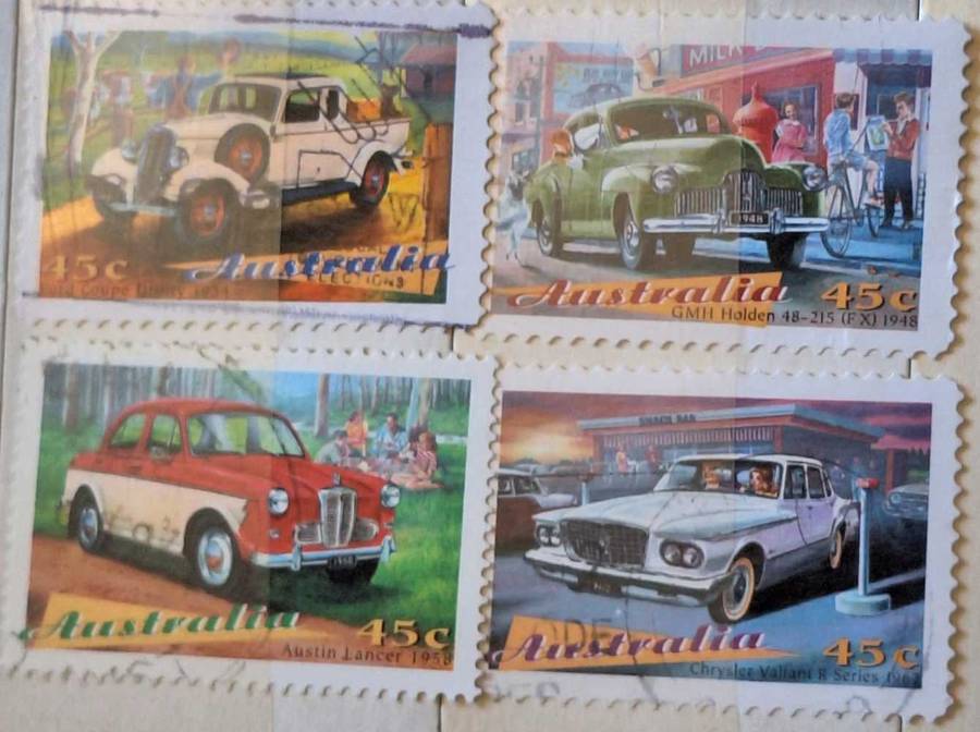 Australia 1997 Australia's Classic Cars Set of 4 Used Hinged stamps