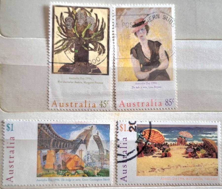 Australia 1996 Australia Day: Paintings Set of 4 Used Hinged stamps