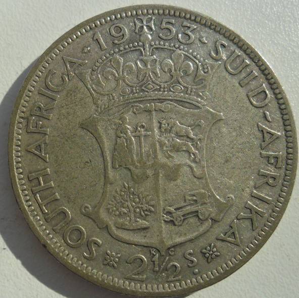 1953 2.5 SHILLING CONDITION AS PER IMAGE