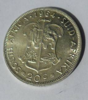1964 20CENT IN AU CONDITION