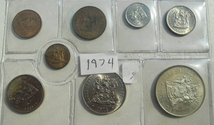 1974 UNC SET WITH SILVER RAND AS ISSUED BY SAM