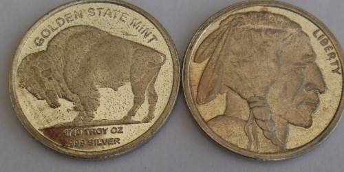 SILVER 10/TH .99 OZ  INDIAN HEAD COINS BOTH FOR ONE BID