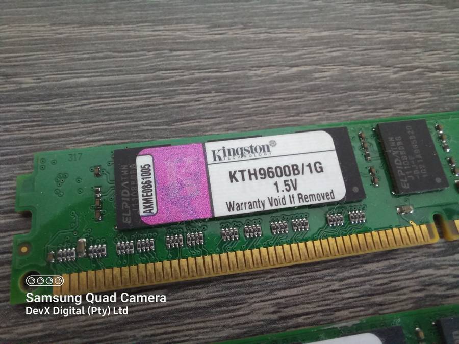 Verified Working - 3GB Total (1GB + 2GB) - Dual Pack Kingston DDR3 Desktop RAM - Combo Deal!