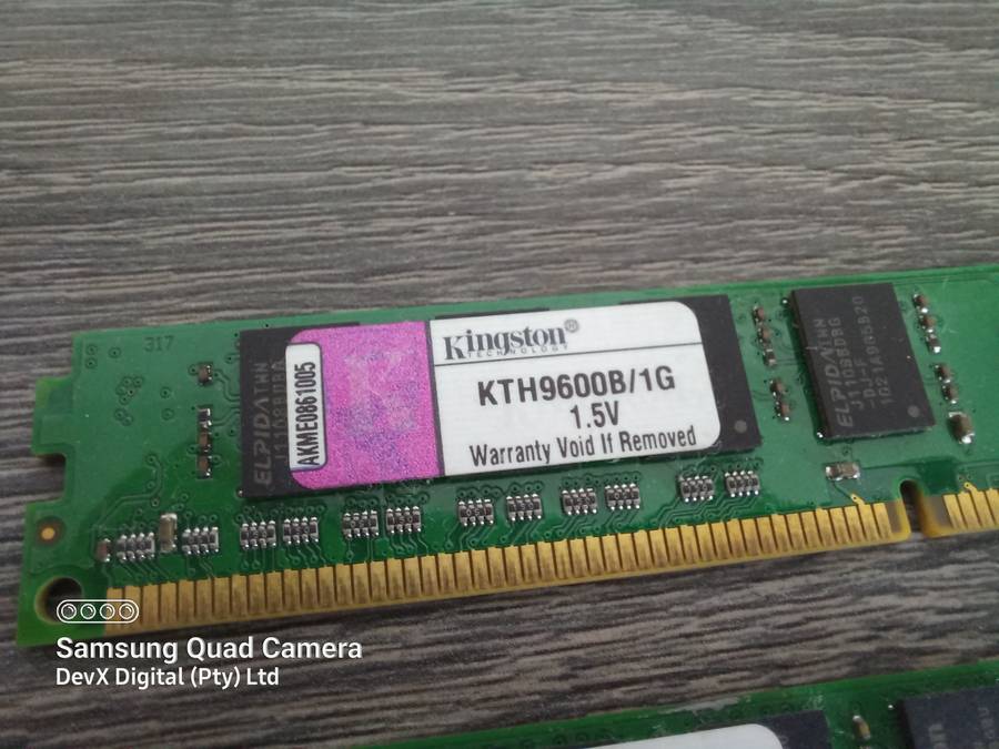 Verified Working - 3GB Total (1GB + 2GB) - Dual Pack Kingston DDR3 Desktop RAM - Combo Deal!